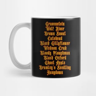 Halloween Scary Apple Horrors from the Orchards of Obscurity Mug